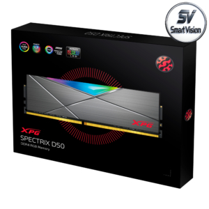 XPG SPECTRIX D50 RGB Gaming Memory: 16GB (2x8GB) DDR4 3200MHz CL16 GREY